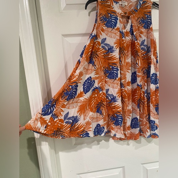 UMGEE 2 Tunic Blouses Size S Tropical Floral Relaxed Casual Boho Flowy Swing Top - Picture 15 of 15